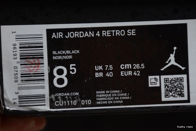 Rep Husky 4 Jordan Air Black CU1110-010 Cat (2020) 0727